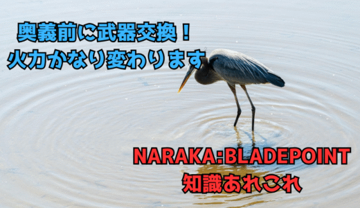 【NARAKA:BLADEPOINT】変身奥義の前にちゃんと武器替えてる？かなり火力変わります